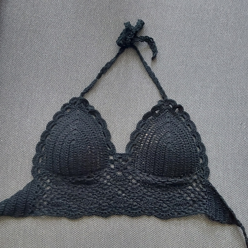 Crochet bathing top